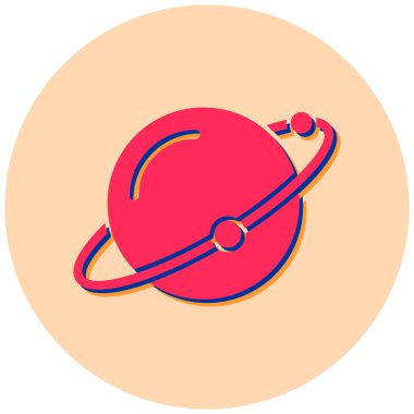 Uzay istasyonu. Basit illüstrasyon