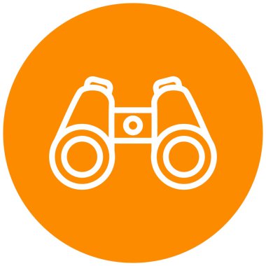 Dürbün. Web simgesi basit tasarım