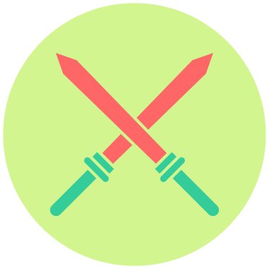 Kılıç. Web simgesi basit illüstrasyon