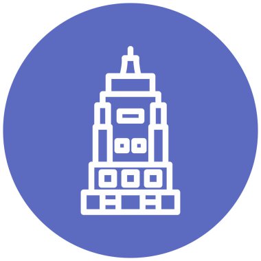 Modern yapı simgesinin vektör illüstrasyonu