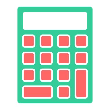 Hesap makinesi simgesi. vektör illüstrasyonu