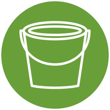 Kova. Web simgesi basit illüstrasyon