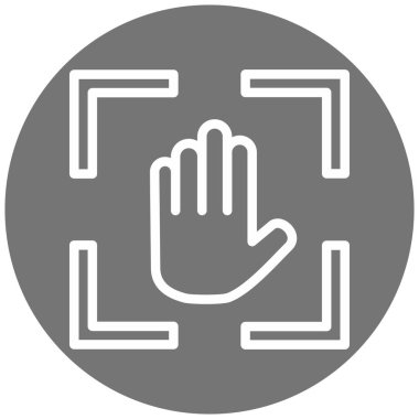 Moda Biçimli El Simgesi İzole Arkaplanı