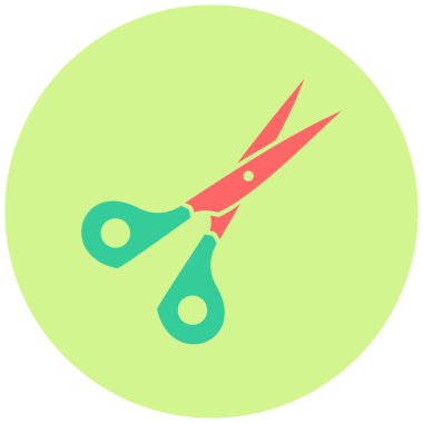 Makas. Web simgesi basit tasarım