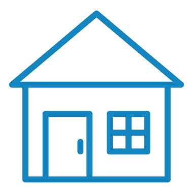 Ev. Web simgesi basit illüstrasyon