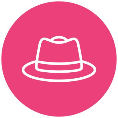 Şapka. Web simgesi basit illüstrasyon