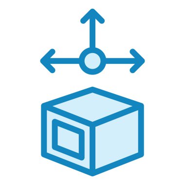 3d Modelleme Modern ikon vektör çizimi