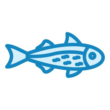 Somon modern simge vektör illüstrasyonu 