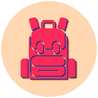 sırt çantası vektör resimleme