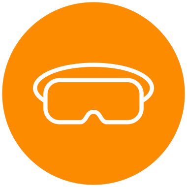 Gözlük. Web simgesi basit illüstrasyon