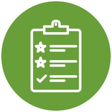 Kontrol listesi. Web simgesi basit illüstrasyon