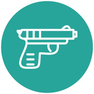 askeri tank simgesi, vektör illüstrasyonu