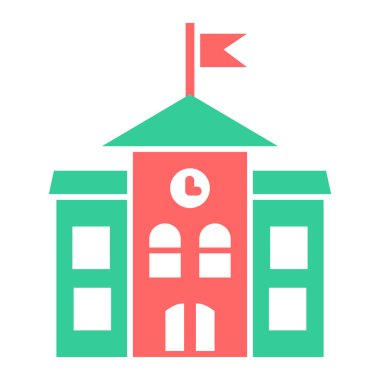 Bina. Web simgesi basit tasarım