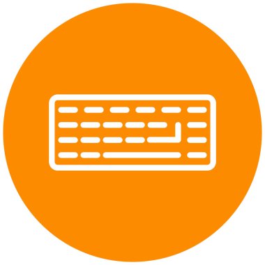 Klavye. Web simgesi basit illüstrasyon