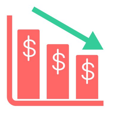 Dolar. Web simgesi basit illüstrasyon