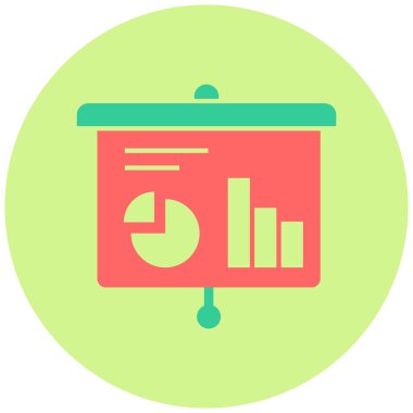 Rapor ver. Web simgesi basit illüstrasyon