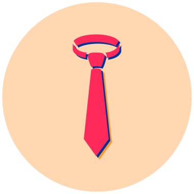 Kravat. Web simgesi basit illüstrasyon