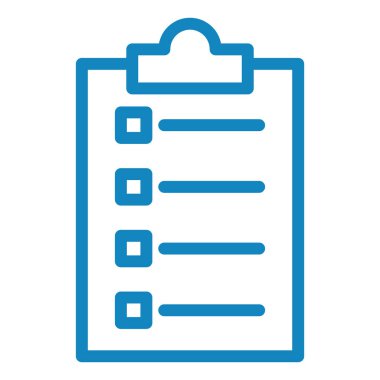 Kontrol listesi. Web simgesi basit illüstrasyon