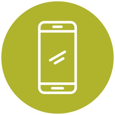 Cep telefonu simgesi, vektör illüstrasyonu