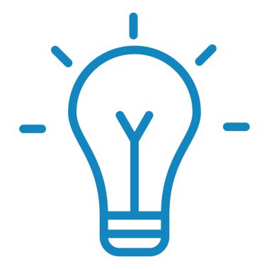 Bir fikrim var. Web simgesi basit illüstrasyon