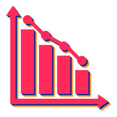 İş ve finans simgesinin vektör illüstrasyonu