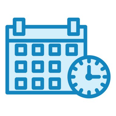 Teslim tarihi. Web simgesi basit illüstrasyon