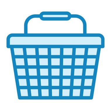 Alışveriş sepeti ikonu. Web için mağaza vektör simgelerinin basit illüstrasyonu