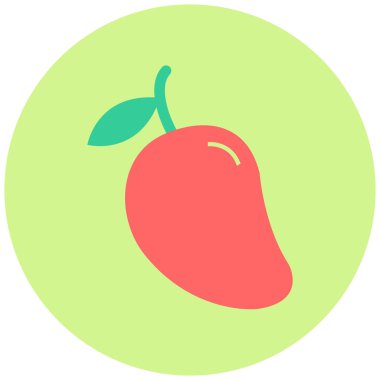 mango. Web simgesi basit illüstrasyon