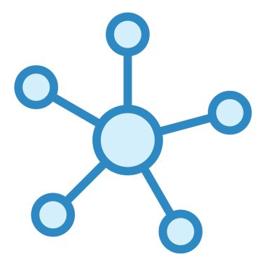 Molekül. Web simgesi basit illüstrasyon