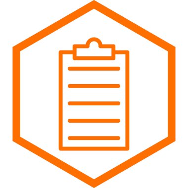 Belge. Web simgesi basit illüstrasyon