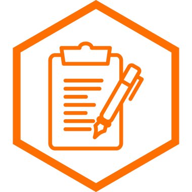 Belge simgesinin vektör illüstrasyonu