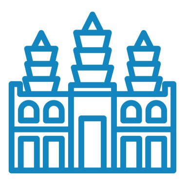 Bina. Web simgesi basit illüstrasyon