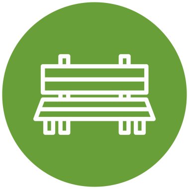 Yedek kulübesi Web simgesi basit tasarım