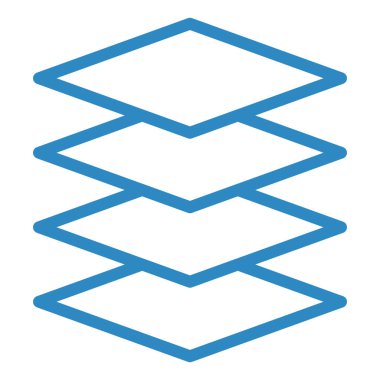 Katmanların vektör illüstrasyonu