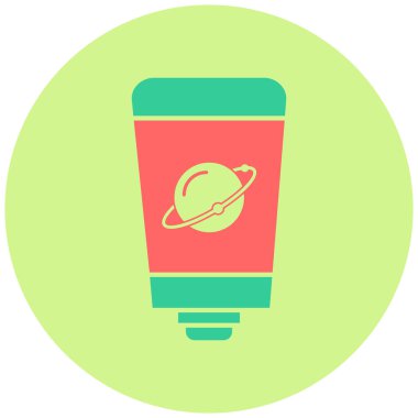 Uzay Gıda simgesinin vektör illüstrasyonu