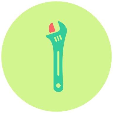 İngiliz anahtarı. Web simgesi basit illüstrasyon 