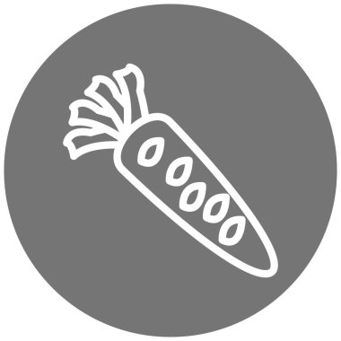 Havuç modern simge vektör illüstrasyonu