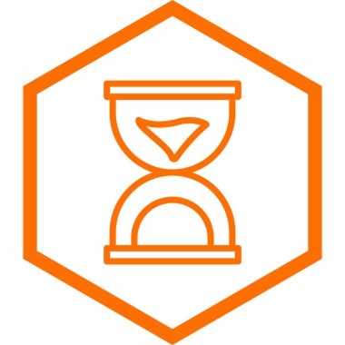 kum saati ikonu vektör illüstrasyonu