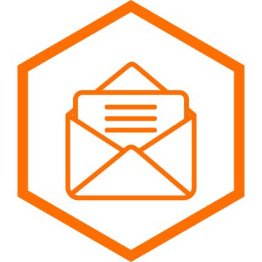 Posta simgesinin vektör illüstrasyonu