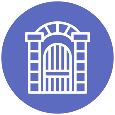 Bina. Web simgesi basit illüstrasyon