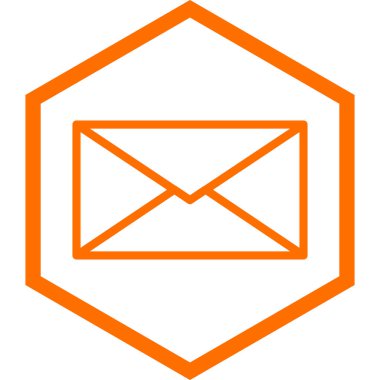 zarf simgesi, vektör çizimi