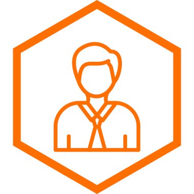 kullanıcı. Web simgesi basit illüstrasyon