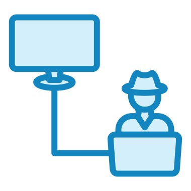 Soygun modern ikon vektör illüstrasyonu