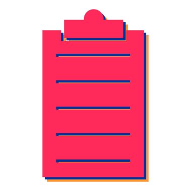 Kontrol listesi. Web simgesi basit illüstrasyon