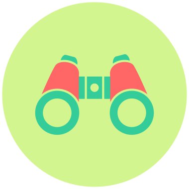 Dürbün. Web simgesi basit illüstrasyon