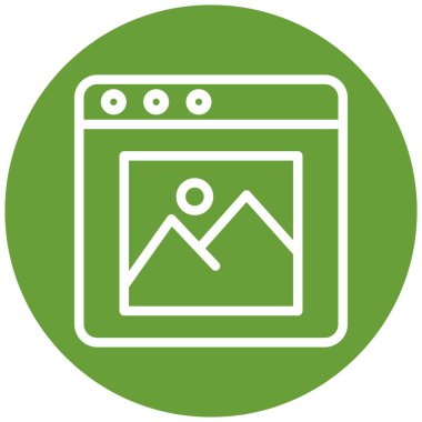 güzel web çizgisi vektör simgesi