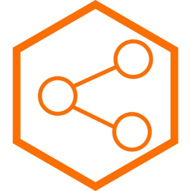 Paylaş. Web simgesi basit illüstrasyon