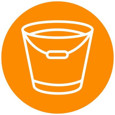 Kova. Web simgesi basit illüstrasyon