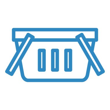 Alışveriş poşeti ikon vektör illüstrasyonu