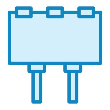 Reklam panosu. Web simgesi basit illüstrasyon